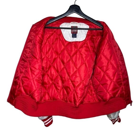 Y2K Raw Blue New York Bomber Jacket - Picture 8 of 9